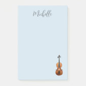 Klassieke muziek Violin Blue Post-it® Notes (Voorkant)