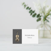 Klassieke Muziek Viool Professionele Performer Visitekaartje (Staand voorkant)