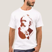 Klassieke muziekcomponist Johannes Brahms T-shirt (Voorkant)