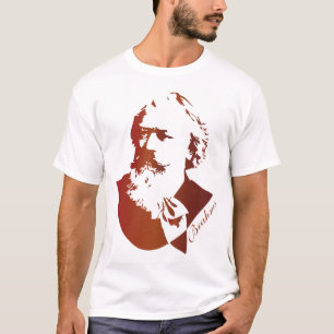 Klassieke muziekcomponist Johannes Brahms T-shirt