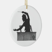 Klassieke muziekdirigent -  mahler keramisch ornament (Rechts)