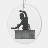 Klassieke muziekdirigent -  mahler keramisch ornament (Links)