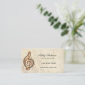 Klassieke muziekdocent Visitekaartje voor benoemin Afsprakenkaartje (Staand voorkant)