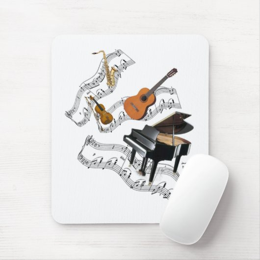 Klassieke muziekkunst muismat (Met muis)