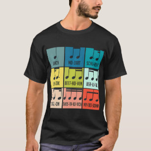 Klassieke muzieknoten Muziekblad Composer T-shirt