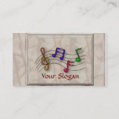 Klassieke muziekprofielkaart visitekaartje (Achterkant)