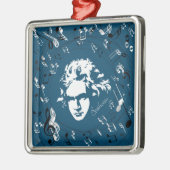Klassieke muziekweergave metalen ornament (Links)