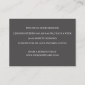 Klassieke Muzikant/Muziekwinkel Zwarte Viool Visitekaartje (Achterkant)