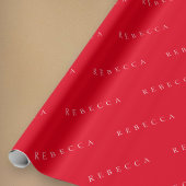 Klassieke naam (of woord) cadeaupapier