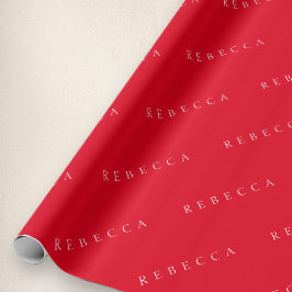 Klassieke naam (of woord) cadeaupapier