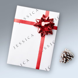 Klassieke naam (of woord) cadeaupapier