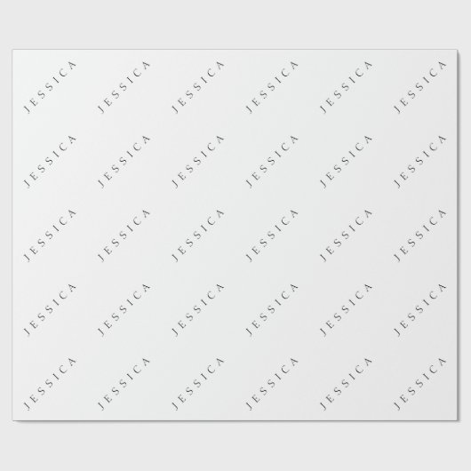 Klassieke naam (of woord) cadeaupapier (Vlak)