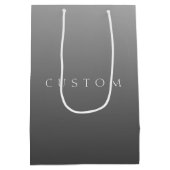 Klassieke naam of woord | Gradiënt grijs Medium Cadeauzakje (Achterkant)