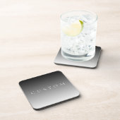 Klassieke naam of woord | Gradiëntgrijs Bier Onderzetter (Rechterzijde)