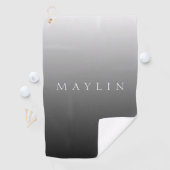 Klassieke naam of woord | Gradiëntgrijs Golfhanddoek (Insitu)