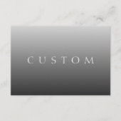 Klassieke naam of woord | Gradiëntgrijs Informatiekaartje (Voorkant)