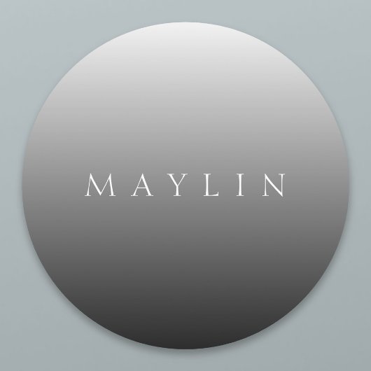 Klassieke naam of woord | Gradiëntgrijs Labels