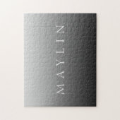 Klassieke naam of woord | Gradiëntgrijs Legpuzzel (Verticaal)