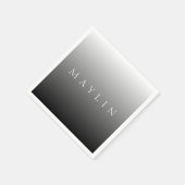 Klassieke naam of woord | Gradiëntgrijs Servet (Hoek)