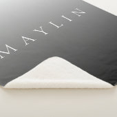 Klassieke naam of woord | Gradiëntgrijs Sherpa Deken (3/4)