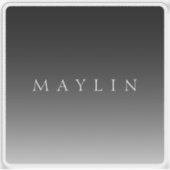 Klassieke naam of woord | Gradiëntgrijs Sticker (Voorkant)