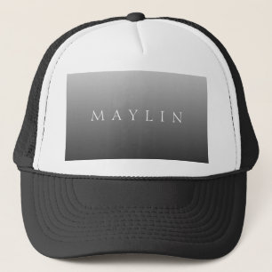 Klassieke naam of woord   Gradiëntgrijs Trucker Pet