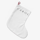 Klassieke naam (of woord) grote kerstsok (Voorkant (Hangend))