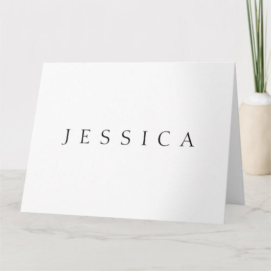 Klassieke naam (of woord) kaart (Voorkant)