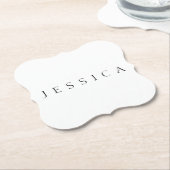 Klassieke naam (of woord) kartonnen onderzetters (Gekanteld)