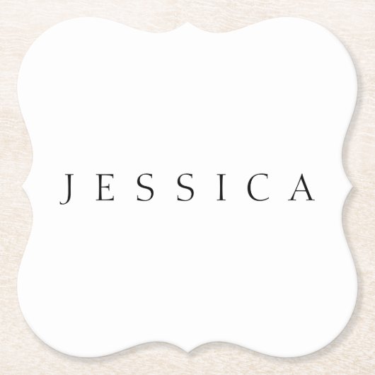 Klassieke naam (of woord) kartonnen onderzetters (Voorkant)