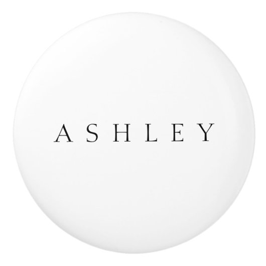 Klassieke naam (of woord) keramische knop (Voorkant)