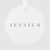 Klassieke naam (of woord) ornament (achterkant)