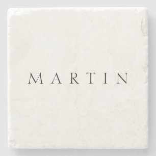 Klassieke naam (of woord) stenen onderzetter