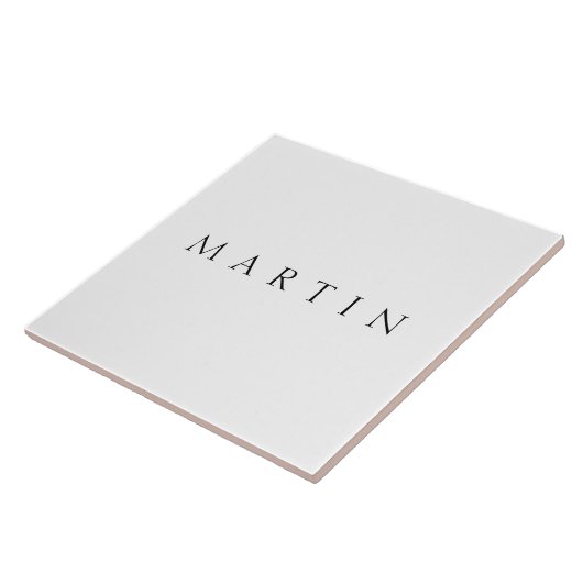 Klassieke naam (of woord) tegeltje (Zijkant)