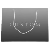 Klassieke naam of woord | Verlopend grijs Groot Cadeauzakje (Voorkant)