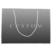 Klassieke naam of woord | Verlopend grijs Groot Cadeauzakje (Achterkant)