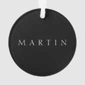 Klassieke naam (of woord) | Zwart-wit Ornament (achterkant)