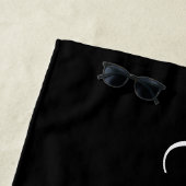 Klassieke naam of woord | Zwart & Wit Strandlaken (In situ)