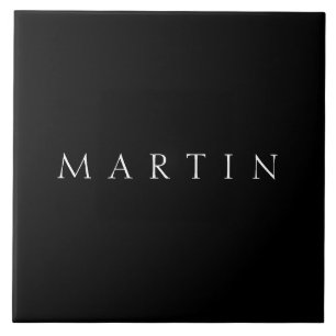 Klassieke naam (of woord)   Zwart-wit Tegeltje