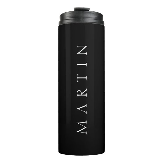 Klassieke naam (of woord) | Zwart-wit Thermosbeker (Voorkant)