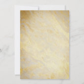 Klassieke Naam Pas Wit Marmeren Baby shower aan Kaart (Achterkant)