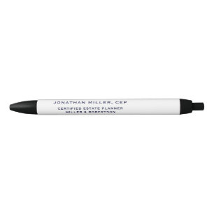 Klassieke naam Titel Bedrijf Typografisch Zwarte Inkt Pen