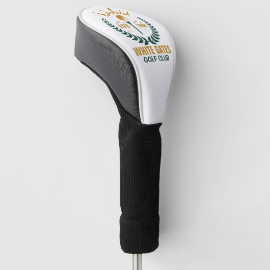 Klassieke naam van de golfclub golfheadcover (Schuin)