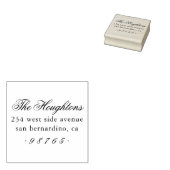 Klassieke naam van de Manuscript Familienaam Retur Rubberstempel (Gestempeld)