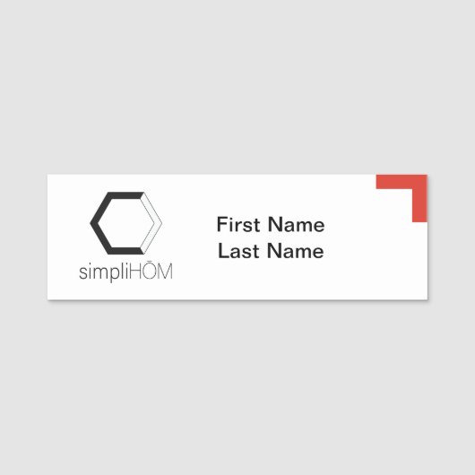 Klassieke naamtag naamplaatje (Voorkant)