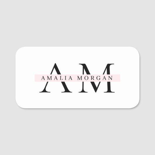 Klassieke naamtag naamplaatje (Voorkant)