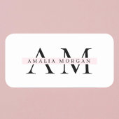 Klassieke naamtag naamplaatje