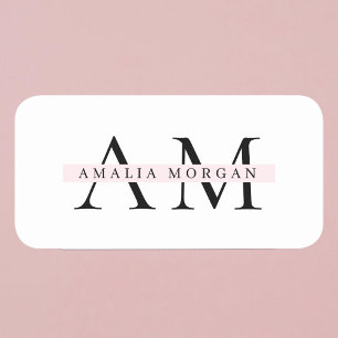 Klassieke naamtag naamplaatje