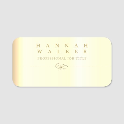 Klassieke naamtag naamplaatje (Voorkant)