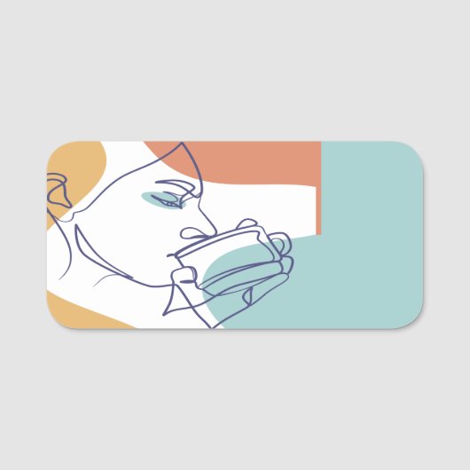 Klassieke naamtag naamplaatje (Voorkant)